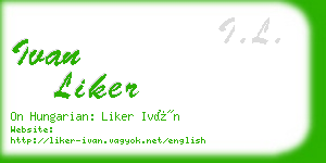 ivan liker business card